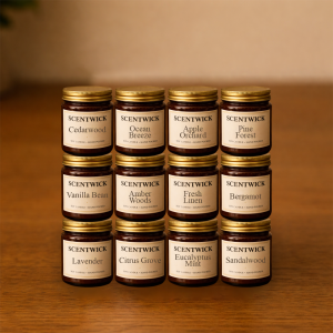 Assorted Scented Candles - 12 Pack
