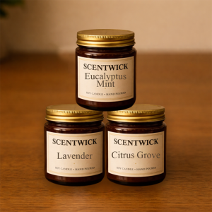 Assorted Scented Candles - 3 Pack