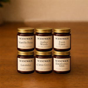 Assorted Scented Candles – 6 Pack